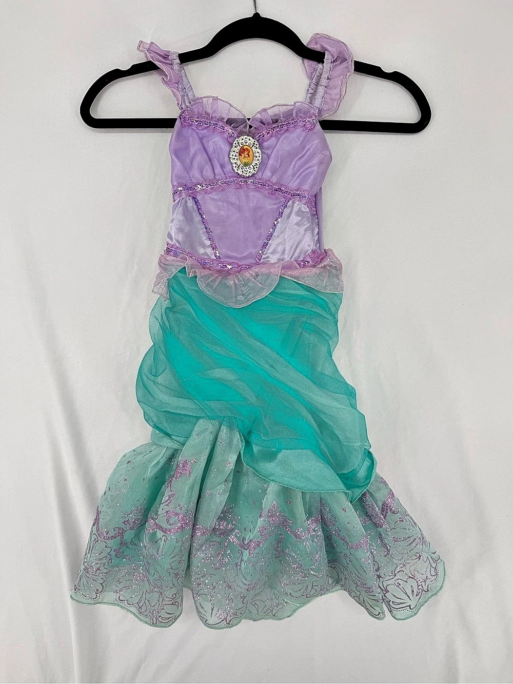 Disney The Little Mermaid Ariel Dress Ariel Dress Purple Turquoise Girls XS (4)